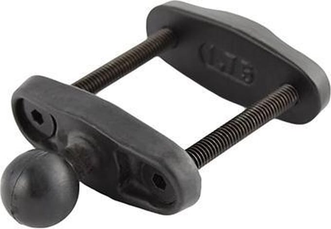 Vierkante Paal Klem Basis voor Palen tot 1,7" Breed - B Maat RAM-B-247U-17
