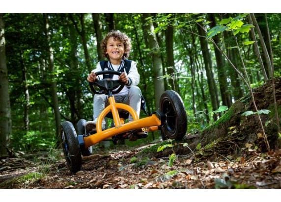 BERG Buddy B-Orange Skelter - 3+ Jaar - Verstelbare Stoel - Vrijloopautomaat - Oranje
