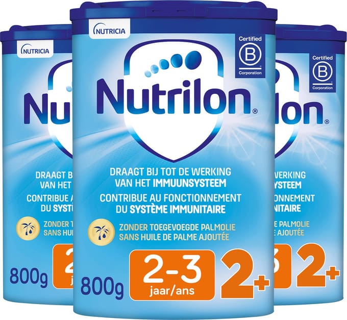 Nutrilon 2+ Groeimelk - Peuter melkpoeder vanaf 2 jaar - Voor gezonde groei - 3 stuks