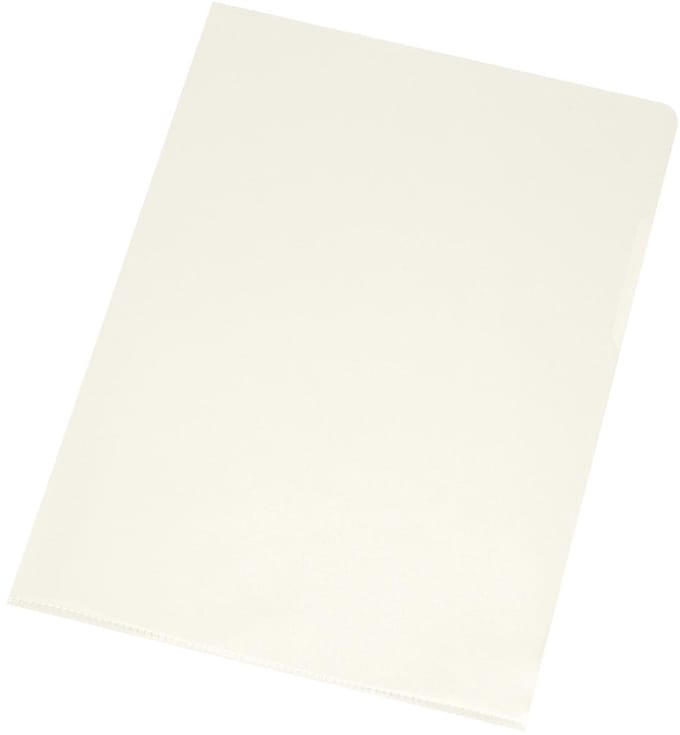 Q-CONNECT L-map | gekorreld | 120 micron | pak van 10 stuks