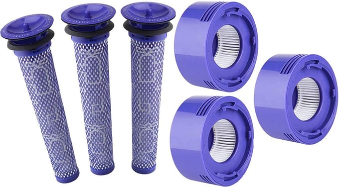 XXL Super Set HEPA - Pre- & Post Filter - geschikt voor Dyson V7 en V8 96747801 Accessoires.