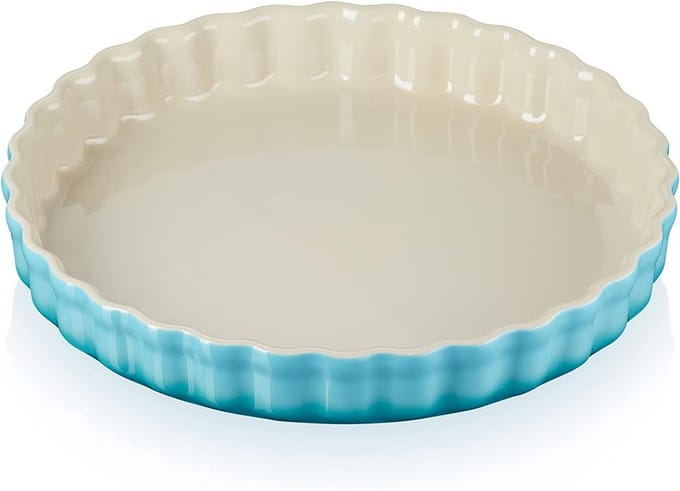 Ronde Flan/Taartvorm van Steengoed met Rand Ø 28 cm