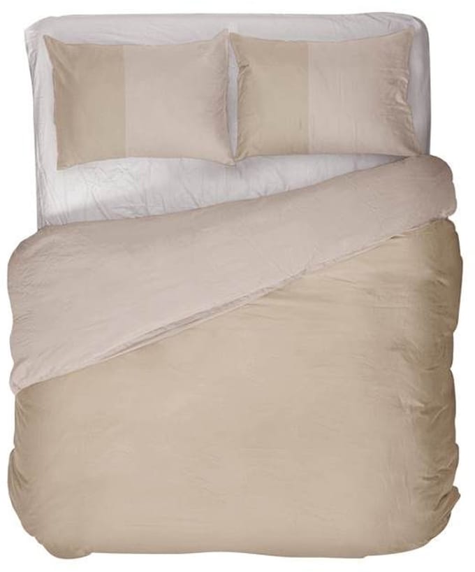 Kayori Gosen Dekbedovertrek - Extra breed - 260x200/220 cm - Zand
