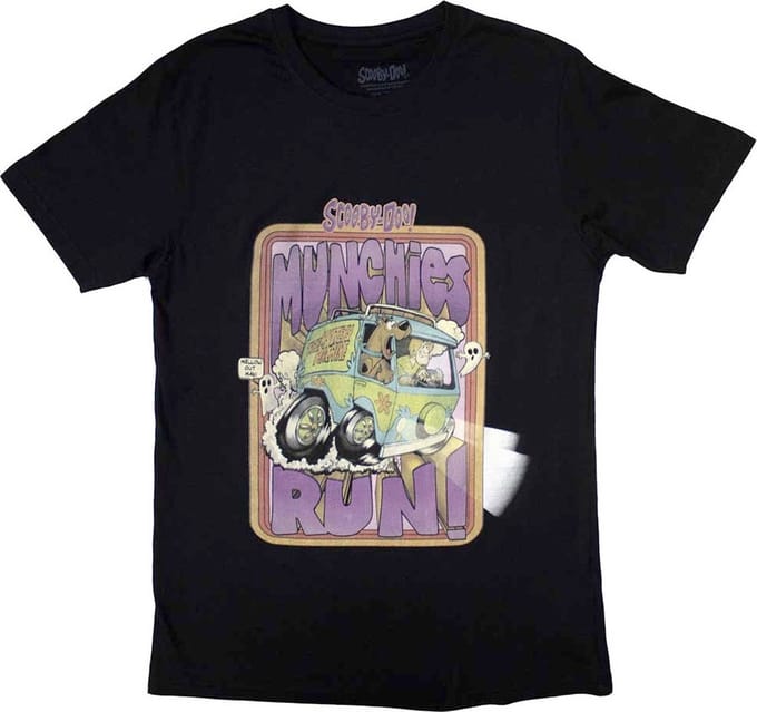 Scooby-Doo - Munchies Run Heren T-shirt - M - Zwart
