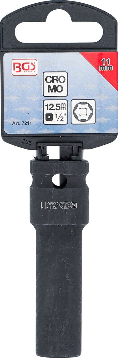 BGS Kracht dopsleuteldop zeskant, diep 1/2 11 mm