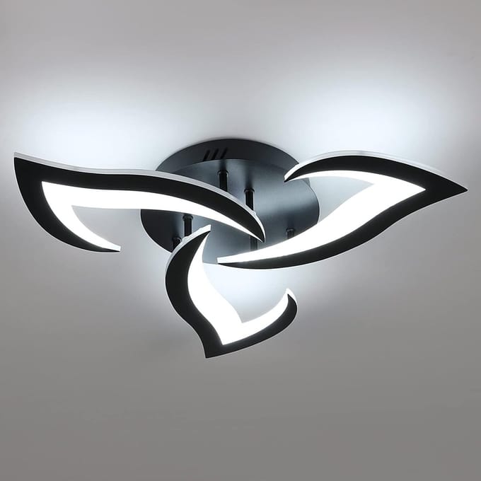 Goeco Plafondlamp - Moderne - LED - acryl - 57CM - koel wit - 6500K