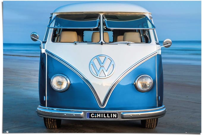 Poster Volkswagen - T1 California - 61 x 91,5 - Papier - REINDERS