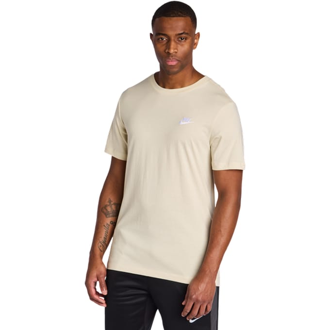 Nike T-shirt Heren Club Tee Beige - Maat 2XL