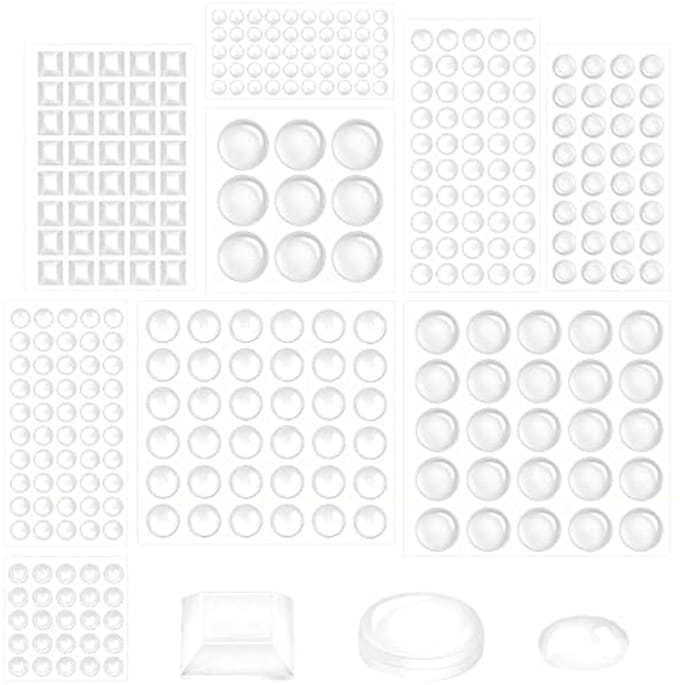 Zelfklevende Rubber Buffers - 317 Stuks, Transparant en Elastisch
