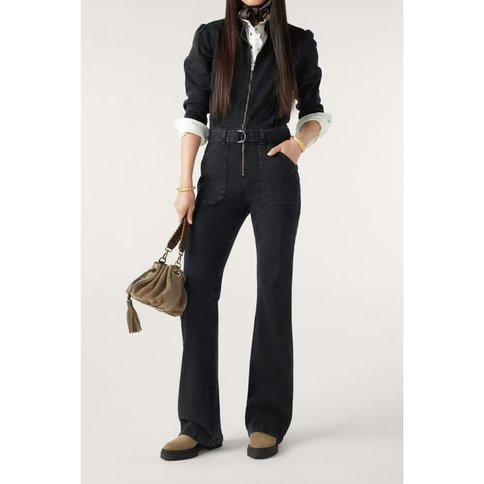 BA&SH Combinaison Isaya Blackstone Maat: 42 | Jumpsuits Outlet | Dames | Zwart