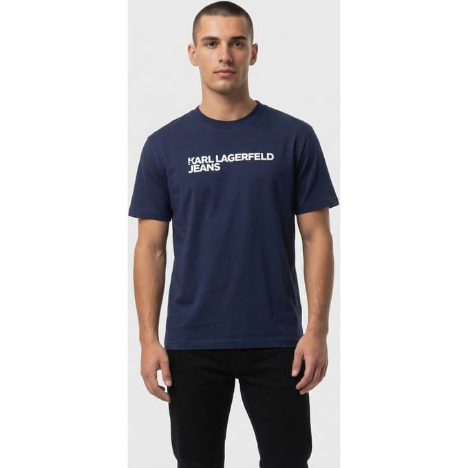 Karl Lagerfeld Black Iris Klj Reg Ss Essential Tee Taglia: XS | Magliette basic Outlet | Uomo | Viola