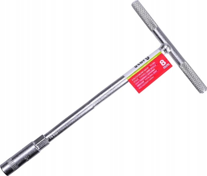 Dopslagsleutel 8mm x 190mm CrV - Ideaal voor moeilijk bereikbare plekken