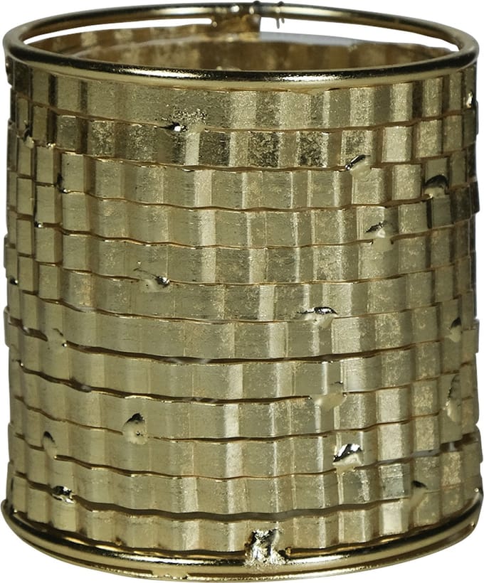 windlicht metaal champagne goud c