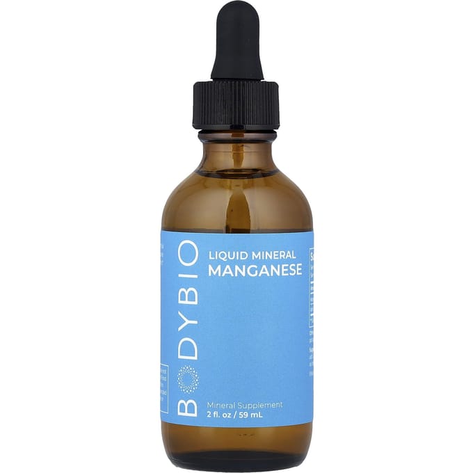 BodyBio, Vloeibaar Mineraal Mangaan, 59 ml (2 fl oz) gray