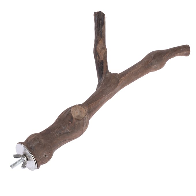 Maat L: ca. Ø3x30cm Y-vogel zitstok druif TIAKI kooi accessoires