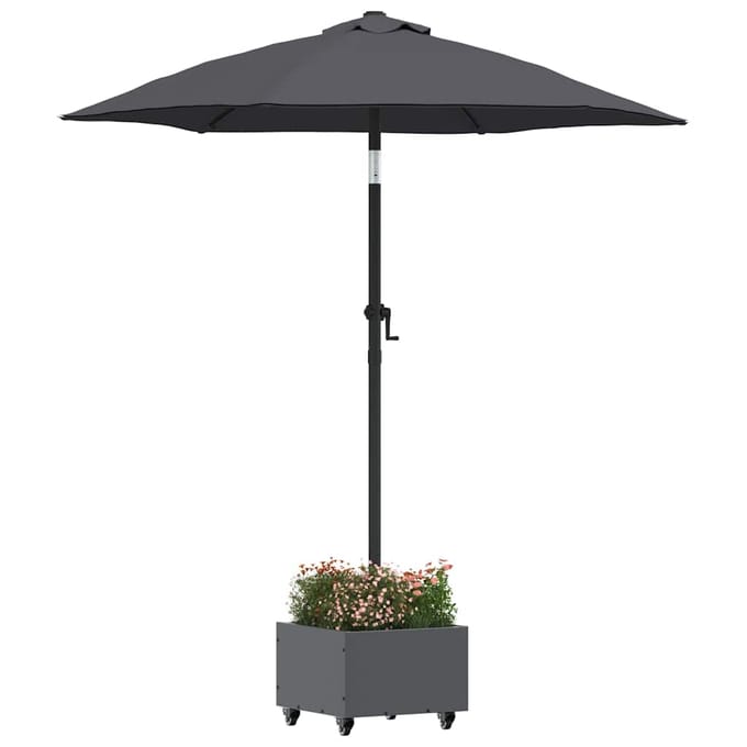 vidaXL - Parasolvoet - 11.75 - kg - Antraciet - Staal - Vierkant