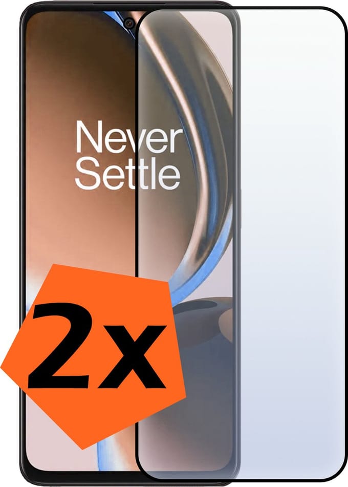 Screenprotector - 2 Stuks - Geschikt voor OnePlus Nord CE 3 Lite - Full Cover - Gehard Glas - Beschermglas - Tempered Glass - Screen Protector