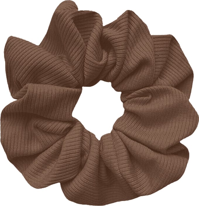 Planet Pink - Scrunchie donkerbruin