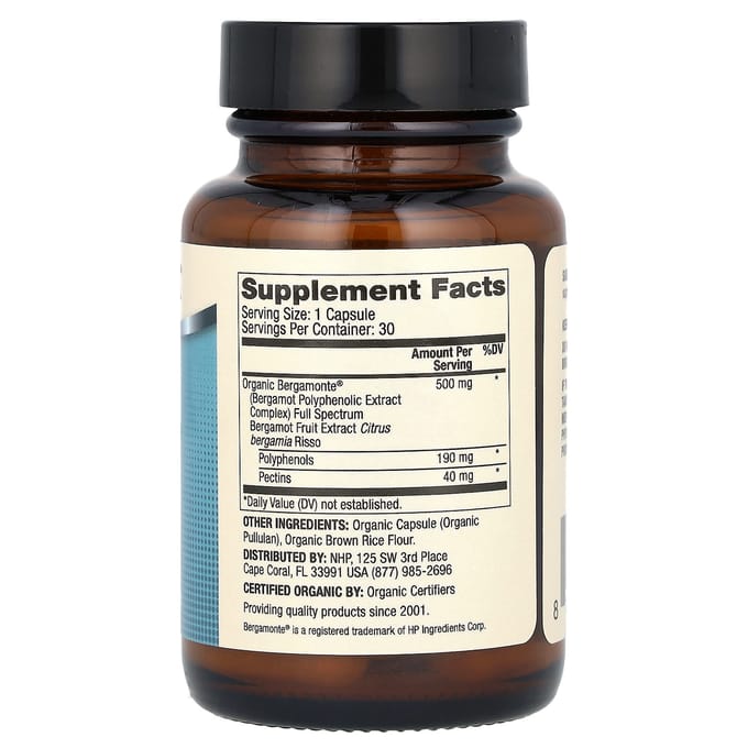 Dr. Mercola, Biothin, Bergamote, 500mg, 30 capsules