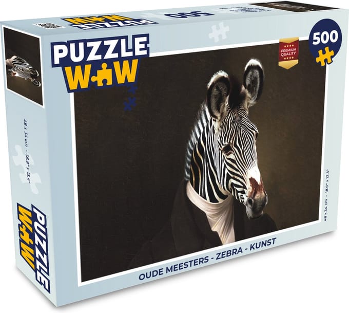 Puzzel Oude meesters - Zebra - Kunst - Legpuzzel - Puzzel 500 stukjes