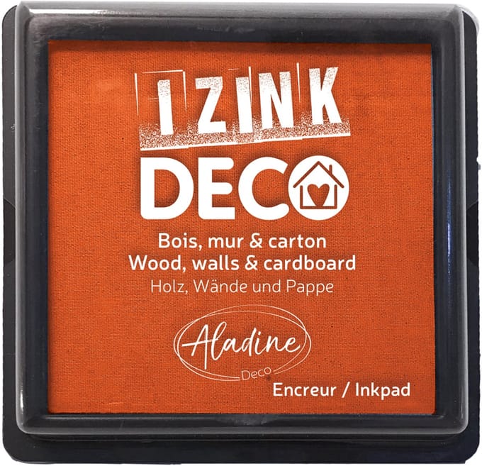 Aladine inktkussen oranje - groot formaat voor creatieve decoratie.