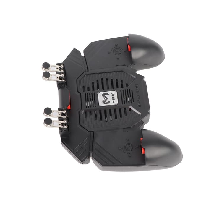 Mobiele Gamecontroller Professionele Gevoelige Besturing 6 Vinger Bediening Gamepad met Koelventilator black