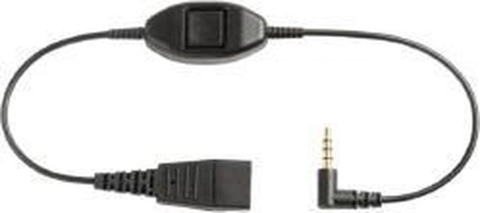 Jabra Link Mobile 8800-00-87 QD 3.5mm Male Zwart