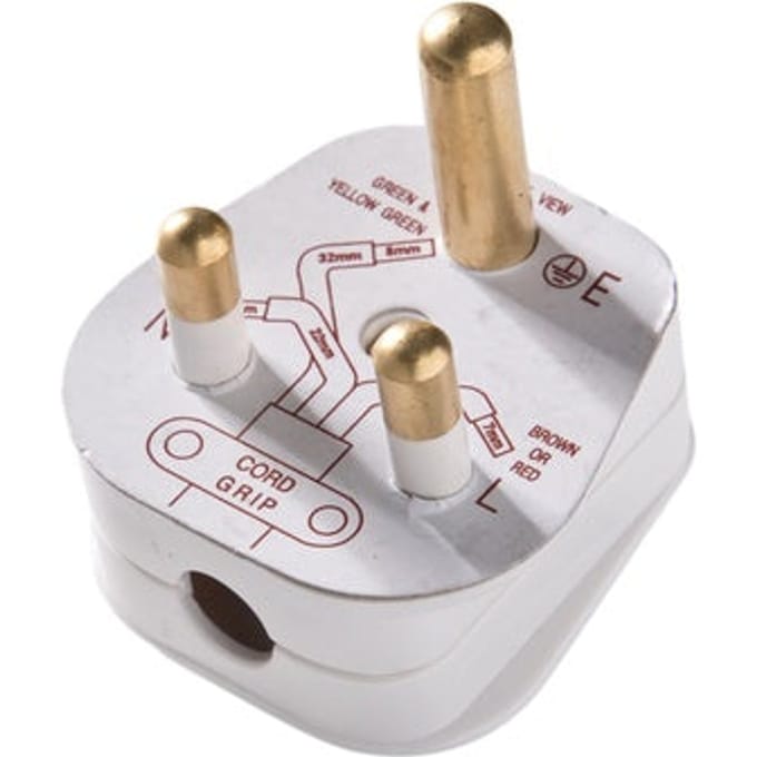 Martin Kaiser Type M BS 546 Geaarde haakse stekker Wit - 854/ws [25 stuks]