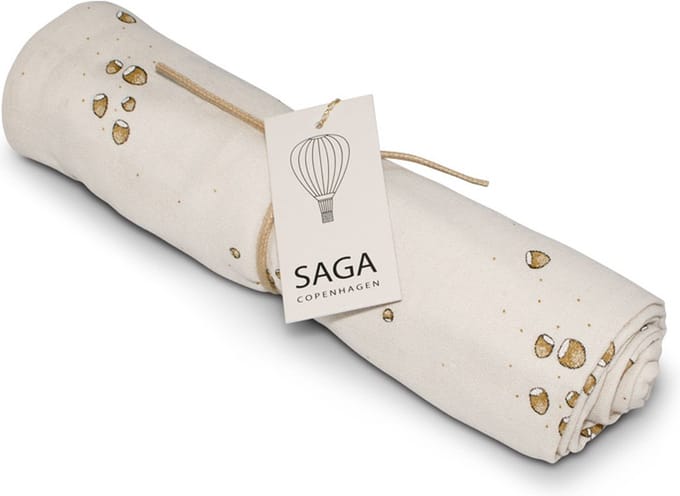 Saga Copenhagen | Swaddle / Hydrofiele Doek Hula | 100 x 100 cm | 100% bio katoen | Hazelnuts