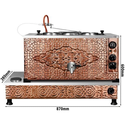 GGM Gastro Türkischer Elektro Kupfer-Teekocher - 870mm - 33 Liter