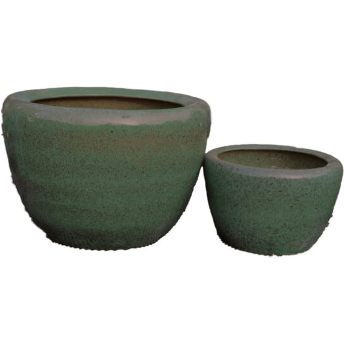 PTMD - Pot Madaline - Groen - 55x55x36cm - Set van 2