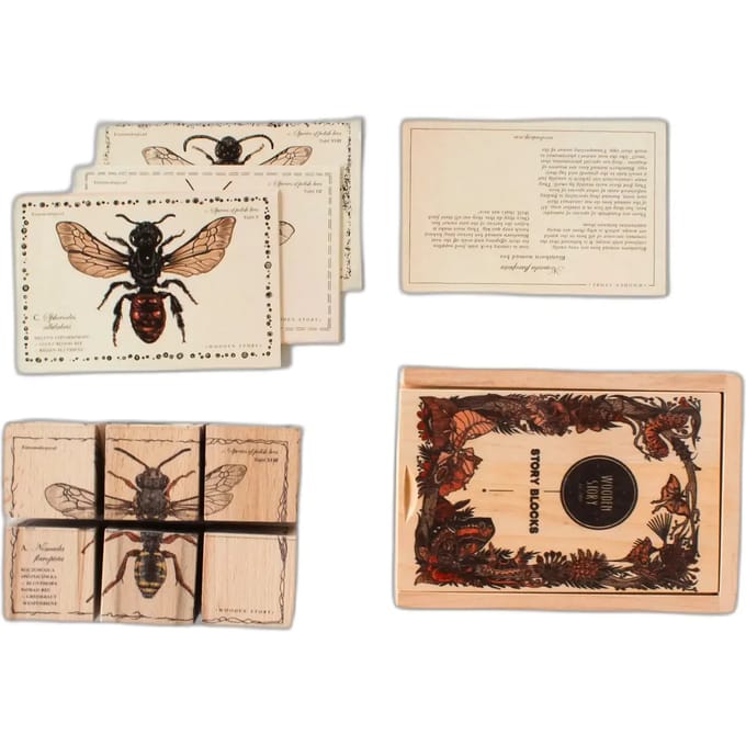 Puzzle soorten bijen Wooden Story