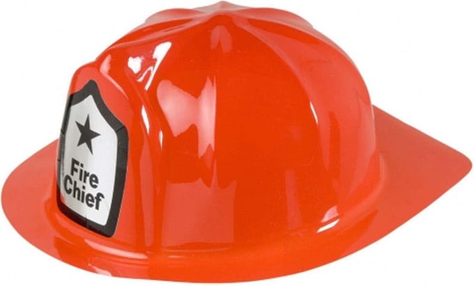 Rode brandweer helm