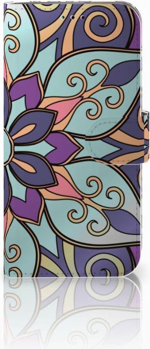 Samsung Galaxy A40 Hoesje Purple Flower