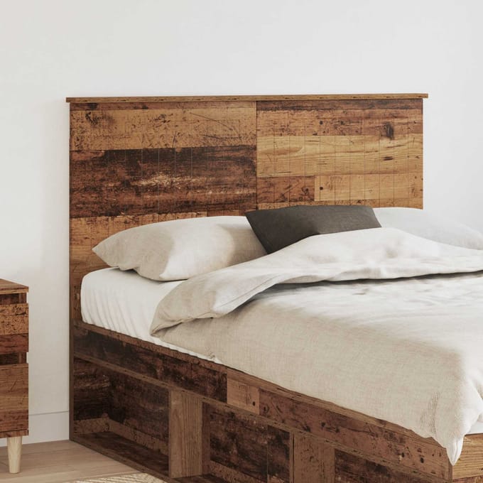 vidaXL Hoofdbord Oud Hout Bewerkt hout