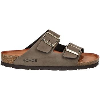 Rohde Alba mules damesslippers sandalen leer 565014 mokka