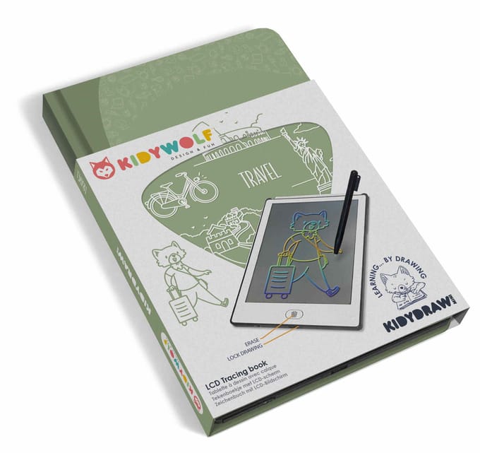 Kidywolf Kidydraw Mini tekentablet travel 5 jr+