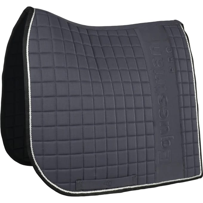 Horka - Equestrian Pro Embossed - Zadeldek DR - Antraciet - Maat Pony