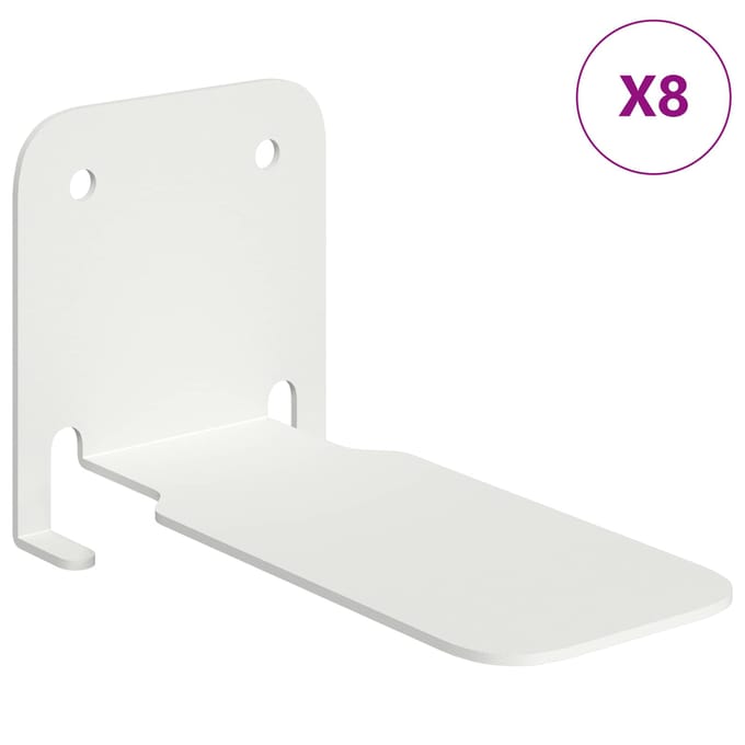 vidaXL - Onzichtbare - Zwevende - Plank - 8 - st - Wit - 6 - x - 11 - x - 6,5 - cm