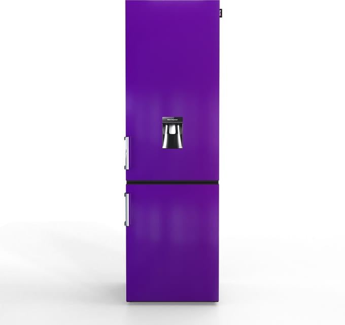 Nunki Large H2O – Koel-vriescombinatie – Waterdispenser – E-klasse – 268 liter – Front Plum Explosion Gloss