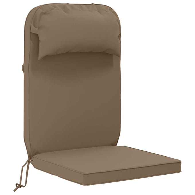 vidaXL - Zon - Ligzitzak - Kussen - 100% - Polyester - Taupe - 55 - x - 124 - x - 5 - cm