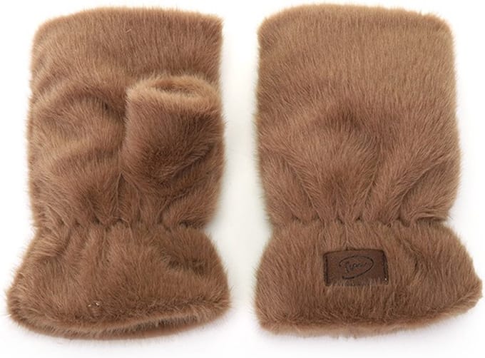 I'm Dutch Teddy Wanten Polsjes Lasa Taupe | Maat