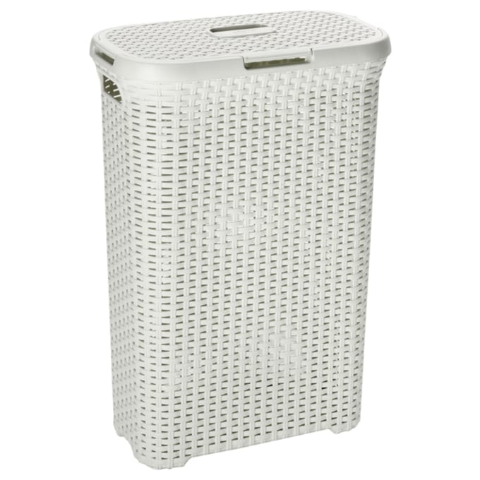 Curver Style Wasmand met deksel - 40L - Vintage/Gebroken wit