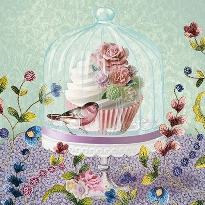 Ambiente - Lunch servetten - Cupcake in Glass