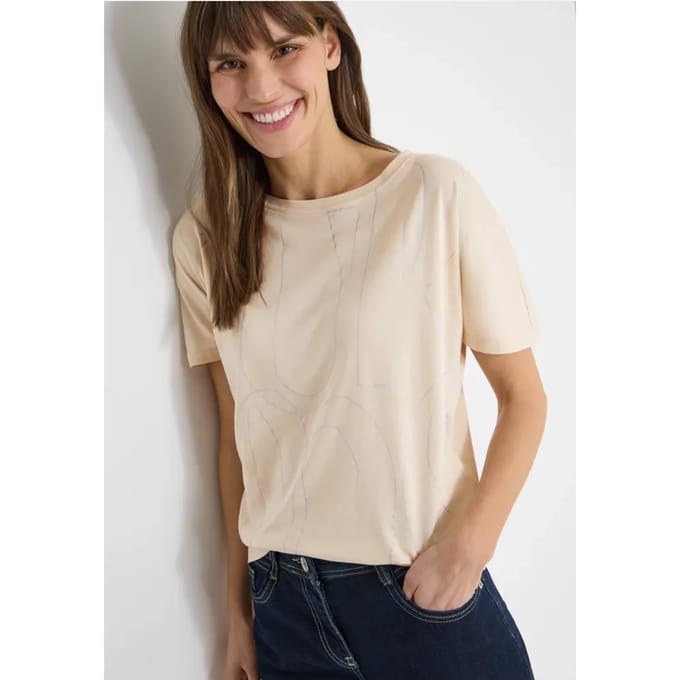 Shirt met foliedruk