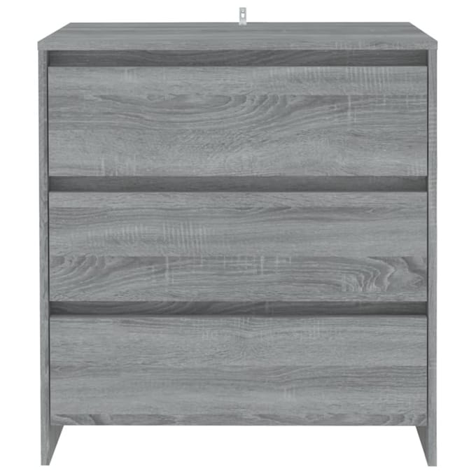 vidaXL - Dressoir - 70x41x75 - cm - bewerkt - hout - grijs - sonoma - eikenkleurig