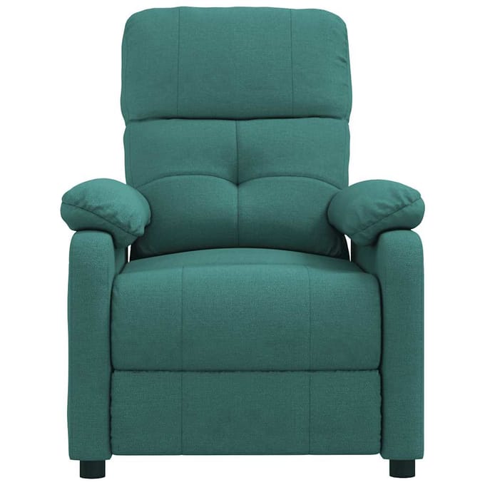vidaXL - Fauteuil - verstelbaar - stof - donkergroen