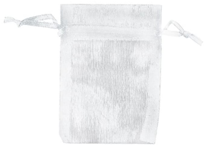 Organza buidels 9x12 - 100 stuks zilverkleur