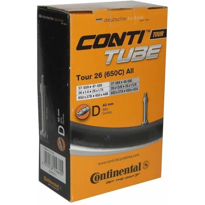 Continental - Binnenband Fiets - Hollands Ventiel - 40 mm - 26 x 1 3/8 - 1 5/8