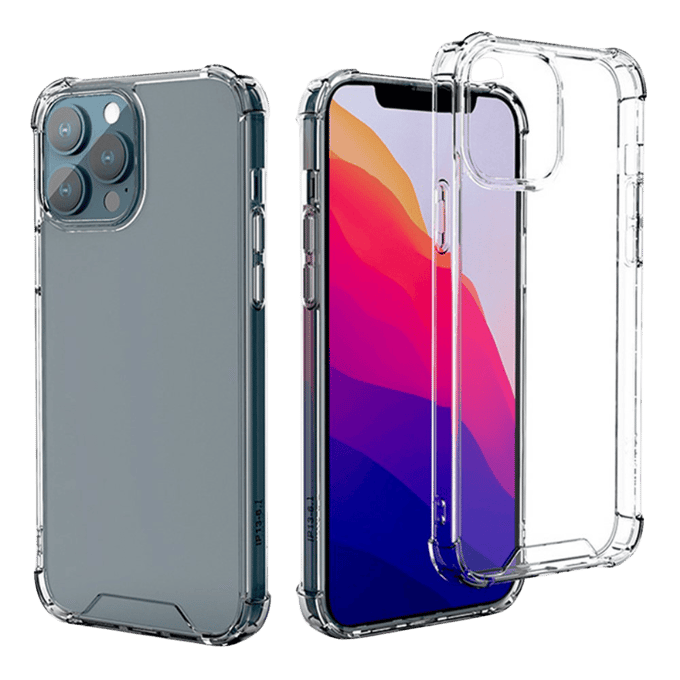 CaseBody iPhone 15 Pro Shockproof Hoesje Transparant